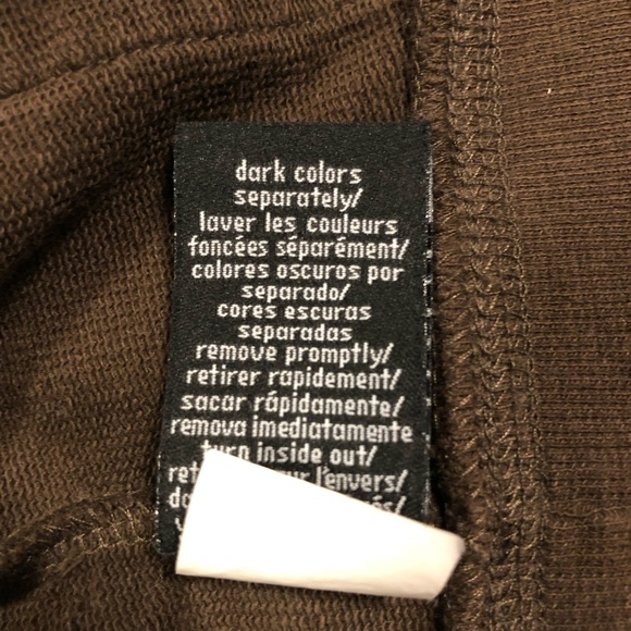 Calvin Klein Women’s Long Sleeve 100% Cotton Full Zip Hoodie Brown Sweatshirt L - Picture 11 of 11